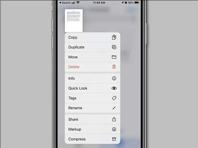 move or copy or rename file in iphone or ipad